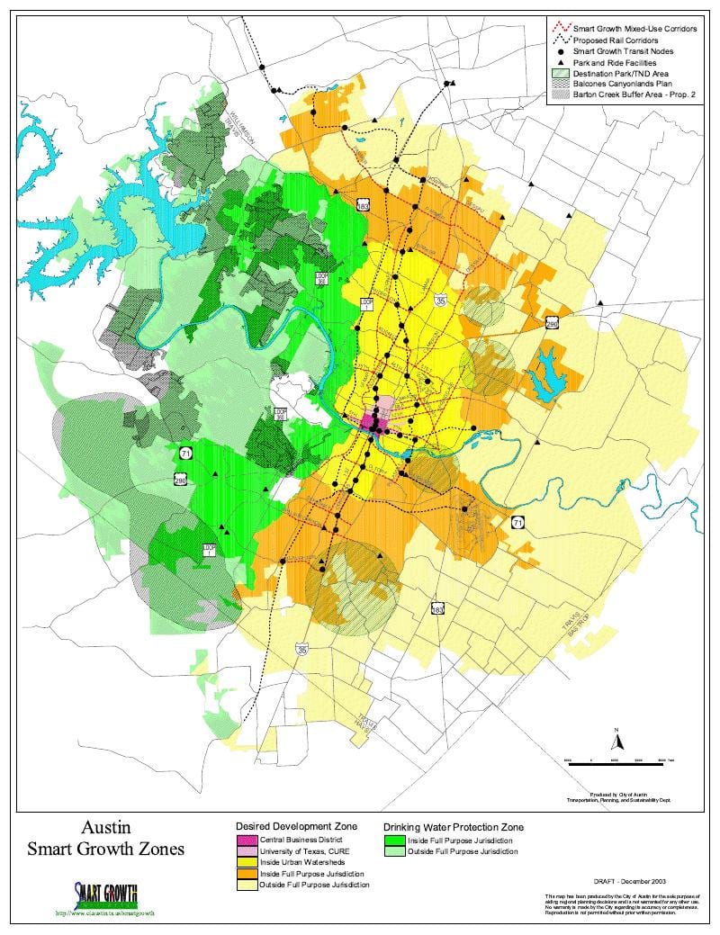 Austin توسعه نقشه