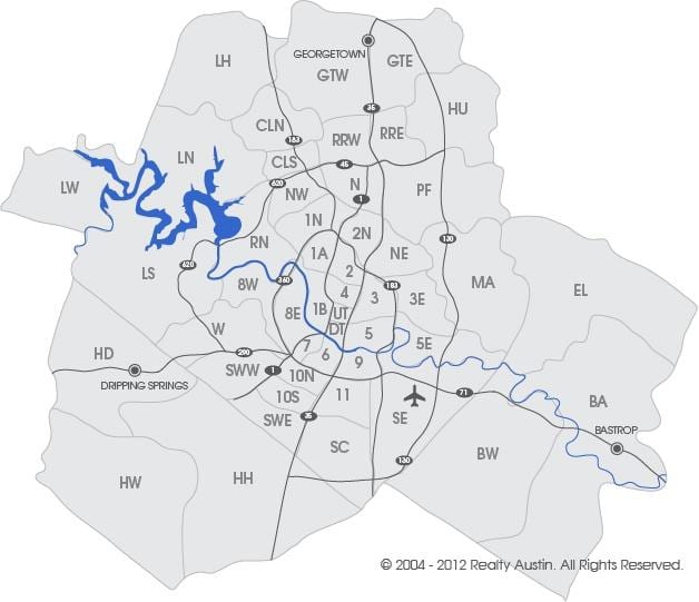 mls نقشه Austin