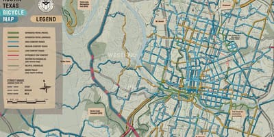 دوچرخه نقشه Austin
