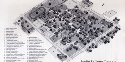 Austin کالج دانشگاه, نقشه