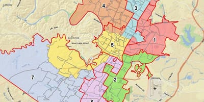 نقشه از Austin ISD
