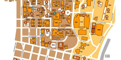 Ut Austin نقشه